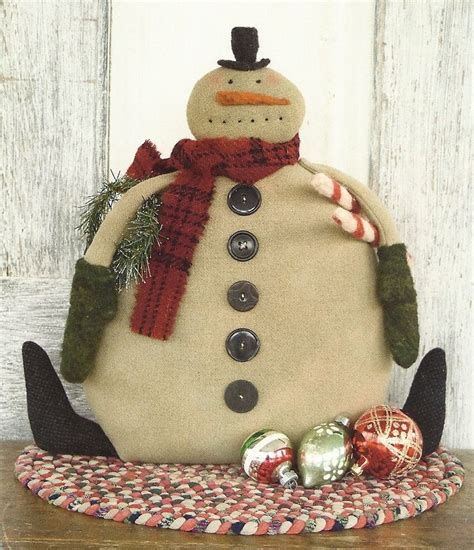 primitive snowman patterns|More.